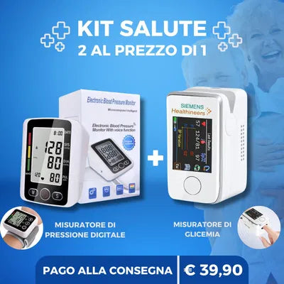 Kit salute | Glucometro + Misuratore di pressione