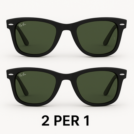 2x Occhiali da Sole Ray-Ban Wayfarer – Unisex