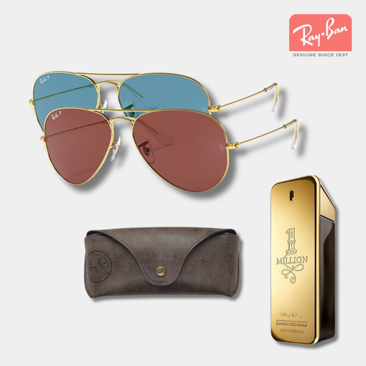 Paghi 1, prendi 2 Ray-Ban Aviator Classic + One Million 200ml - Solo oggi!